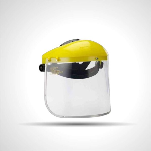 Careta para Esmerilar Steelpro con visor y casquete amarillo con ribete